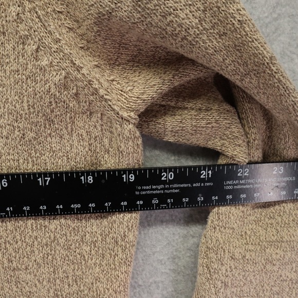 Karen Scott Sweater Womens Medium Cowl Neck Pullover Knit Casual Tan Long Sleeve - Picture 4 of 7